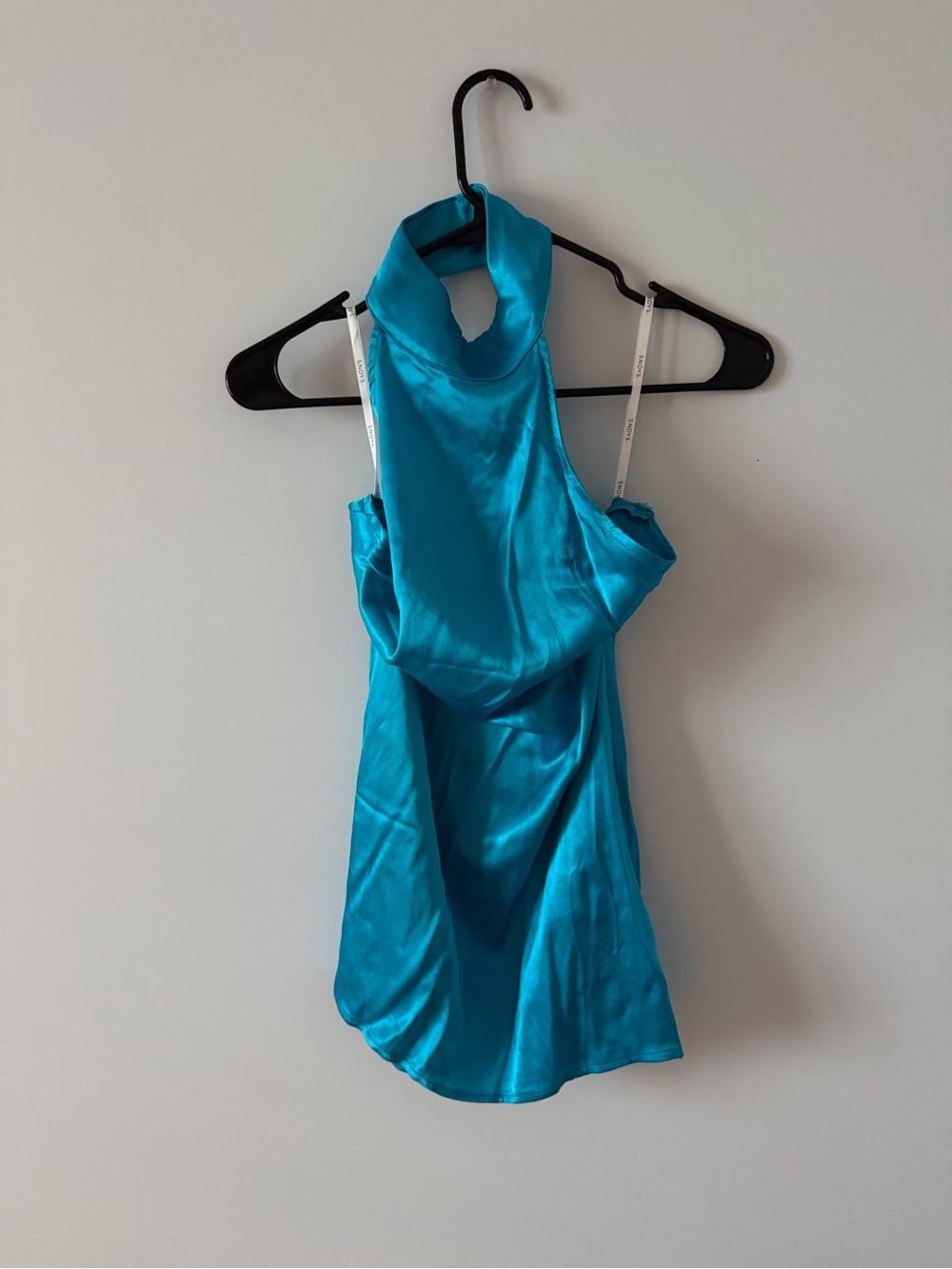 Women’s Turquoise Satin Dress